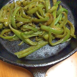 ピーマン炒めだし醤油煮